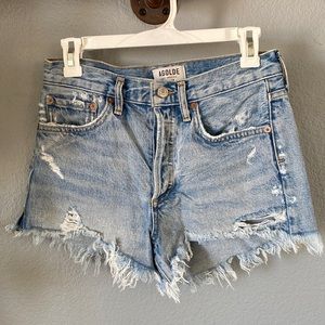 AGOLDE PARKER VINTAGE CUT OFF SHORTS 24